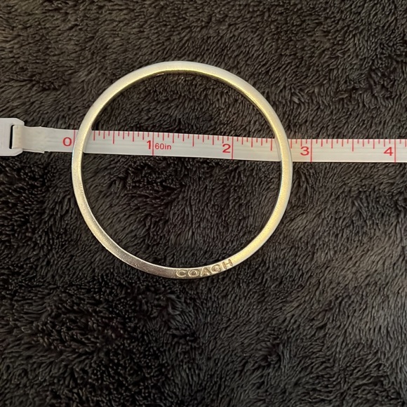 COACH Sterling Silver Bangle Bracelet - Picture 2 of 4
